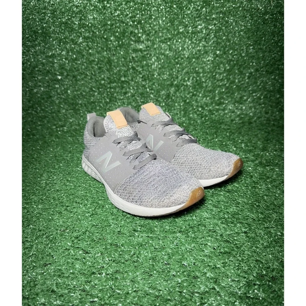 New Balance Fresh Foam Sport Womens Size 4.5 Gray Gum‎ Running Shoes Sneakers